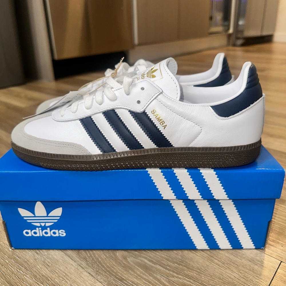 ADIDAS SAMBA OG SHOES Cloud White/ Night Indigo